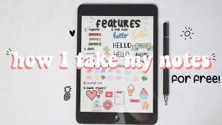 how i take notes on ipad mini 1 free app in depth tutorial [upl. by Eenel]