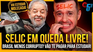 NOVA SELIC 1125 E AGORA Brasil no rank de corrupção Governo vai pagar pra meninada estudar [upl. by Ioved966]