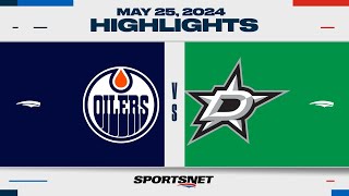 NHL Game 2 Highlights  Oilers vs Stars  May 25 2024 [upl. by Notlim]