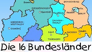 💡 Die 16 Bundesländer  Kinderlieder zum Lernen [upl. by Sellma193]