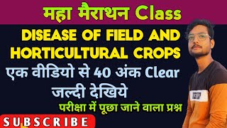 महामैराथन Class Disease Of field And Horticultural crops and their management 1 vbspu BscAg [upl. by Dianne272]