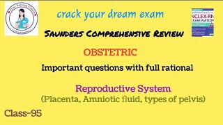 95 NCLEX solution Saunders obstetric reproductivesystem important questions [upl. by Borer]