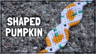 Shaped Pumpkin Friendship Bracelet Tutorial [upl. by Rednaskela]