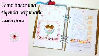 Como hacer una Agenda perfumada [upl. by Llennoc984]