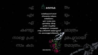 Renuka Malayalam Kavitha Full screen Status Lyrics shorts poetry lyrics [upl. by Misha]