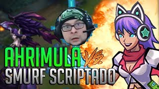 A MELHOR AHRI DO BRONZE vs O SMURF DE SCRIPT [upl. by Roti]