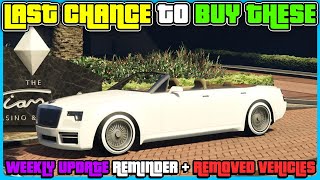 LAST CHANCE To Take Advantage Of This Weeks GTA Online Weekly Update Deals amp Discounts [upl. by Schaffel]