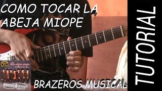 Como Tocar La Abeja Miope  Brazeros Musical en Guitarra [upl. by Goggin]