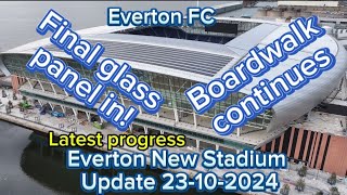 Everton FC New Stadium At Bramley Moore Dock Update 23102024 [upl. by Eilsil]