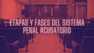 ETAPAS Y FASES DEL SISTEMA PENAL ACUSATORIO [upl. by Mabelle]