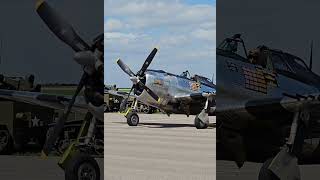 P47 quotBonniequot starting up warbirds aviation wwii history aircraft airventure trending viral [upl. by Ennairej]