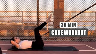 20MIN PILATES CORE WORKOUT  Core Posture and Breathing [upl. by Eicnarf736]