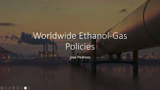 Ethanol Gasoline Policy amp the Impact Presentation [upl. by Aifoz]