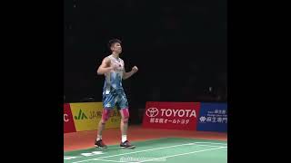 li shi feng celebration 🤸🏻‍♂️ badminton shortvideo shorts fyp badmintonlovers short youtube [upl. by Aicilak]