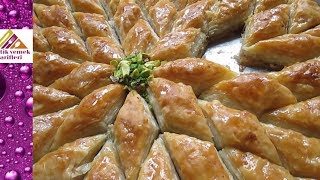 El Açması Baklava Tarifi En Güzel Nasıl Yapılır Yıldız Kesim Pratik Yemek Tarifleri [upl. by Larret997]