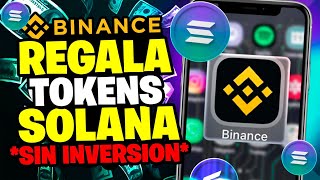 BINANCE REGALA TOKENS quotSOLANAquot POR HACER ESTE CUESTIONARIO  PARA TODOS LOS PAISES [upl. by Nylqcaj515]