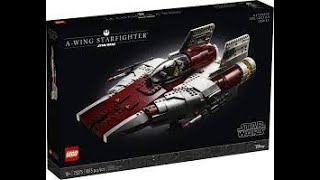 Lego UCS A Wing Starfighter Build and Review [upl. by Ubana]