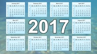 Calendar 2017 [upl. by Curtis]