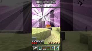 Final ly defeat ender dragon in my survivor worldminecraft [upl. by Feldt]