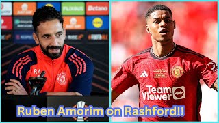 Ruben amorim open up on Rashford case  Ruben Amorim press conference ahead of Tottenham clash [upl. by Nylakcaj]