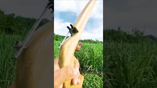 New to woodworking slingshot  Wood projects making wood gun  DIY tools [upl. by Marcus]