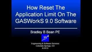 GASWorkS 90 Application Limit [upl. by Maressa861]