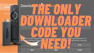 The ONLY Downloader Code You NEED For Your Amazon Firestick [upl. by Sirrep69]