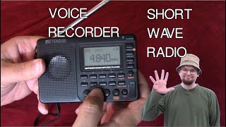 Retekess V115 Shortwave Radio  AM FM  SD CARD RECORDING [upl. by Dosh]