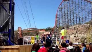 Gunslinger Sling Shot at Six Flags Fiesta Texas [upl. by Ashelman]