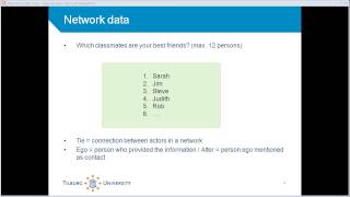 spss and social network analyses part I introduction to social network data [upl. by Cris]