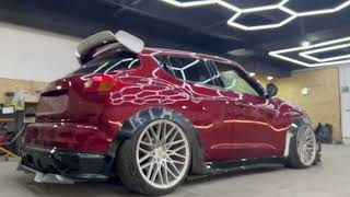 Nissan Juke Tuning with Clinched  Juke Red v2 in progress  Instagram JUKERED [upl. by Scribner]