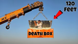 Please Help… Surviving In Death Box At 100 Feet  😥 मुझे क्रैन से बांधकर जिंदा लटका दिया 😑 [upl. by Ailegnave842]