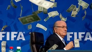 FIFAs Blatter Showered With Money at Press Conference [upl. by Nazus]