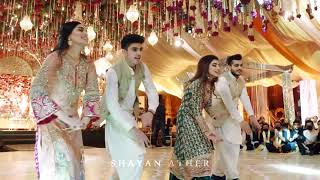 Bride Cousins Dance performance  Nadiyon Paar  Shayan Ather  Best Pakistani Wedding Dance [upl. by Willy607]