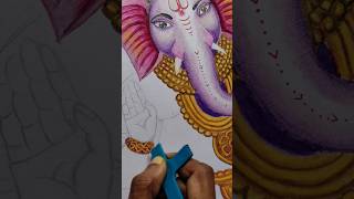 Jewellery drawing with oil pastels shortsfeed ganeshadrawing youtubeshorts Mydrawinggallery [upl. by Hiasi358]