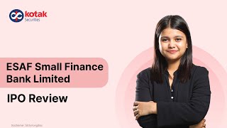 ESAF Small Finance Bank IPO Review  Issue Details Financials and More [upl. by Weinstock]