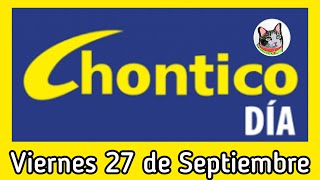 Resultado EL CHONTICO DIA Viernes 27 de Septiembre de 2024 [upl. by Aihseyk]