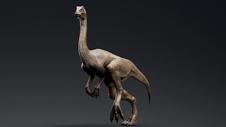 Gallimimus Skeleton Rig Animation Unreal Engine Unity [upl. by Fitzger]