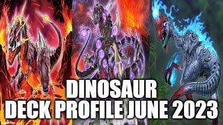 DINOSAUR DECK PROFILE JUNE 2023 YUGIOH [upl. by Sashenka77]