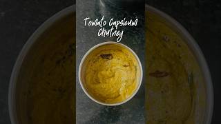 Tomato capsicum chutney capsicumrecipes chutney tomatocapsicumchutney breakfastrecipe [upl. by Zandra]