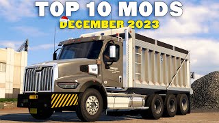 TOP 10 ATS MODS  DECEMBER 2023  American Truck Simulator Mods [upl. by Suivatnom]