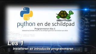 ICTmeester  Programmeren met Python les 1 installeren en introductie programmeren [upl. by Yenor]