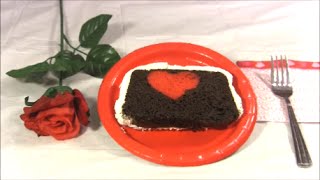 Chocolate Covered Strawberry Heart Cake [upl. by Natanhoj]