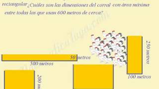 Problemas de máximos y mínimos de funciones cuadráticas [upl. by Haggar]