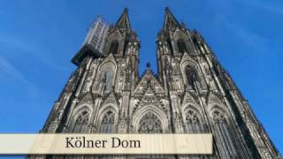 Köln Tourismus Sehenswürdigkeiten  Sehenswürdigkeiten in Köln top 10 [upl. by Ennaegroeg]