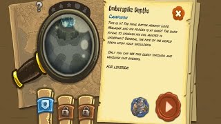 Kingdom Rush Frontiers  Emberspike Depths Level 15 Campaign HardVeteran Difficulty Walkthrough [upl. by Gilli]