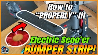 How to PROPERLY FIT an ESCOOTER BUMPER strip Xiaomi Bumper review [upl. by Maxentia]