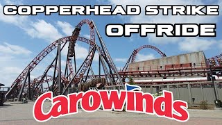 Carowinds Copperhead Strike Video  Offride [upl. by Eeliab869]