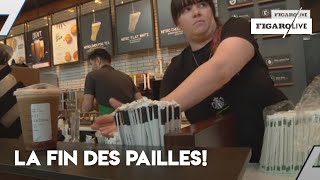 Starbucks arrête les pailles [upl. by Yentruok]