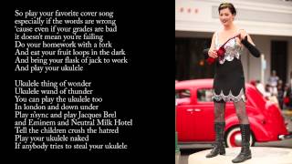 Amanda Palmer amp The Grand Theft Orchestra  Ukulele Anthem Lyric Video [upl. by Eitsud]